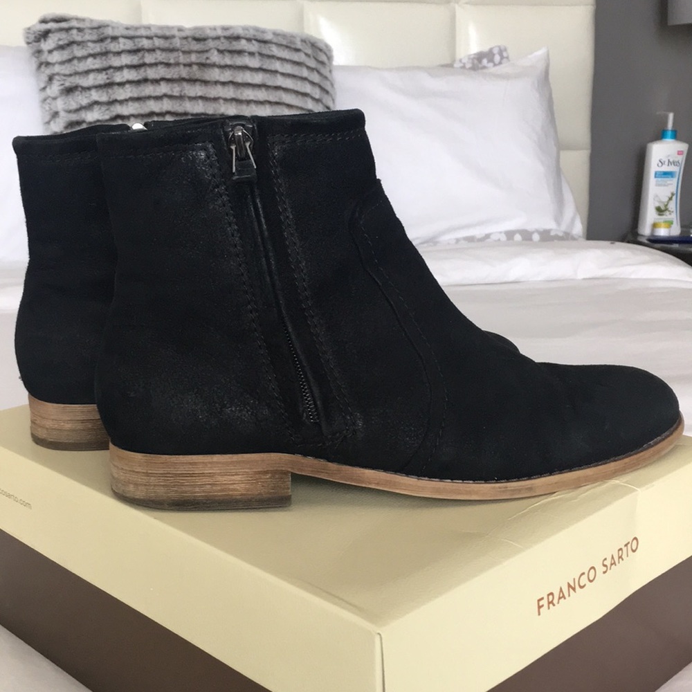 Franco Sarto Suede Booties